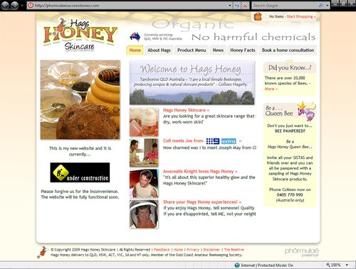 Hags Honey Website image